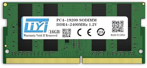 LIYI Memory Module 16GB DDR4 1.2V CL-22 2400MHz (PC4-19200) Non-ECC Unbuffered SO-DIMM Single 260pin Laptop Memory Ram for Notebook Laptop Computer Memory Upgrade