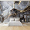 Fototapete Vlies Tapete Grauer Marmor 400 x 280 cm 3D Effekt Wandbild Vlies Wandtapete Moderne Wohnzimmer Mural Schlafzimmer Kinderzimmer TV Hintergrund Wand Dekora