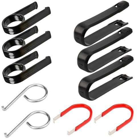Gebildet 10pcs Werkzeug zum Entfernen der Radschraubenkappenabdeckung für Autos, 3+3+2+2 Universal-Autoverriegelungsöse, Reifenmutter, Mittelabdeckungskappenabzieher, Pinzette, Bolzenmutter
