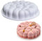 SEABABOO Kuchenform Silikon Brownie-Backform Ø20 cm Tortenform Runde Silikon-Backform Kuchen-Form Runde Kuchenform für Kuchen Brownie Brot Quiche