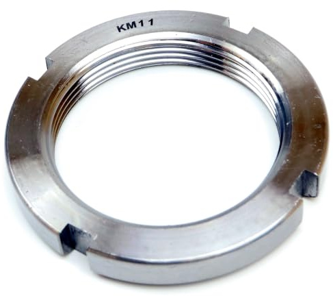 Parts and Parts Nutmutter KM11 55x75x11mm, DIN 981, Welle-Nabe-Befestigung, metrische GewindeNutmutter, Verwendung mit Sicherungsscheibe DIN 5406, ideal für Wellen & Getriebebaugruppen