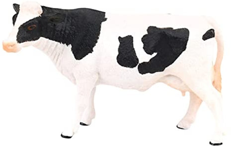 ibasenice 1 Pc Adorno De Vaca Lechera Estatuillas De Vaca Estatua De Vaca Lechera Juguetes De Animales Accesorios para Fotos En Forma De Vaca Lechera Mini Modelo De Ganado Animales Juguetes
