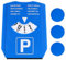 Parkscheibe Parkkarte Parkuhr inkl. 3X Einkaufschips Parking Disc Auto Parkscheiben für Auto LKW Wohnmobil