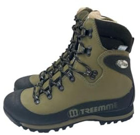 TREEMME Scarpone Trekking e Campagna, in Vera Pelle Made in Italy. Art.9591 Colore : Verde Taglia : 42
