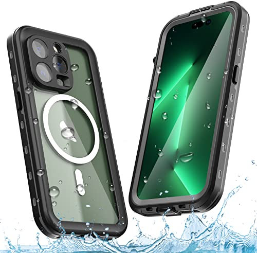MP+ Case for iPhone 14 Pro Waterproof Case,IP68 Waterproof Snowproof Dustproof Dustproof Military Bumper Case for iPhone 14 Pro Full Body Heavy Duty Rugged Protective Black