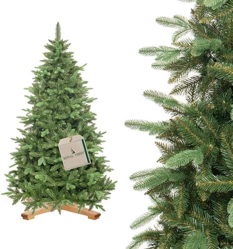 Royal Trees Albero di Natale artificiale, bello e fitto, modello: abete rosso, 180 cm