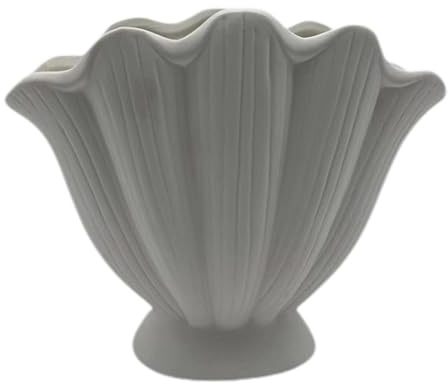 Muschelförmige Vase, Muschel Blumenvase, Muschelkeramikvase, Keramik-Blumenvase, Minimalistische Moderne Wohndekoration, Schmuckschale Muschel Deko Für Tisch, Bücherregal, Kaminsims, Eingangsber