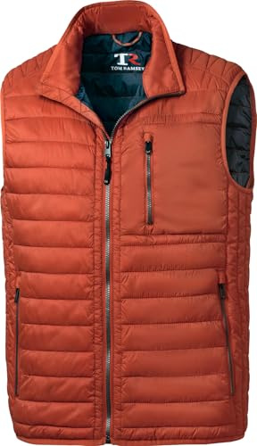 Tom Ramsey Herren Steppweste leicht, wattierte Outdoor-Weste mit 5 Taschen, ärmelloses Gilet für Herbst & Übergangszeit, leichte Freizeitweste, Gr. 48–60