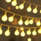 ENLACE Lichterkette Kugeln Batterie, 1,5M 10 LED Kugel Lichterkette Warmweiß, Globe Lichterketten für Außen, Innen, Hochzeit, Party, Weihnachten, Garten, Balkon Deko