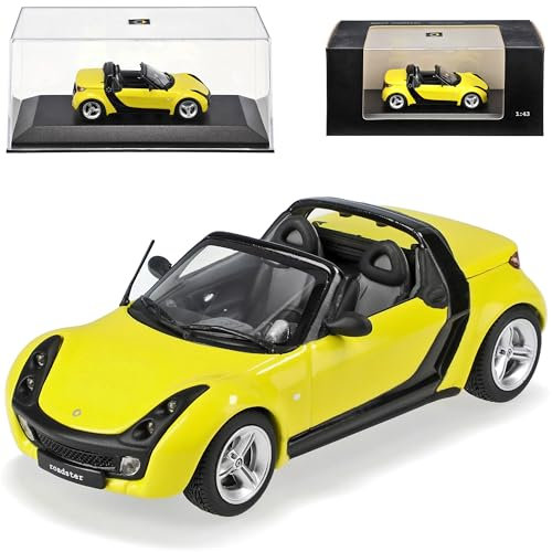 Generisch Smart Roadster Cabrio Gelb for Fun 1/43 Minichamps Modellauto Modell Auto Sonderangebot
