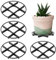 4 Pcs Plant Pot Feet – Round Pot Risers for Plant Pot Feet Outdoor, Invisible Flower Pot Holder, Indoor Outdoor Use, 11.5cm/4.53in, Black