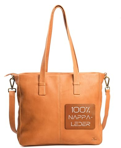 Lavalen Handtasche Damen Groß - Ledertasche Handgefertigt - Shopper Tasche Damen Groß Mehreren Fächern - Handtasche mittelgroß - Shopper mit Reißverschluss -Hochwertige Handtaschen & Handbags