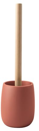 Spirella Escobilla de baño Sven de poliresina, 10 x 35 cm, Limpieza eficaz, diseño Moderno y Acabado Elegante, fácil de Limpiar, Robusta y fiable, Color Rosa empolvado.