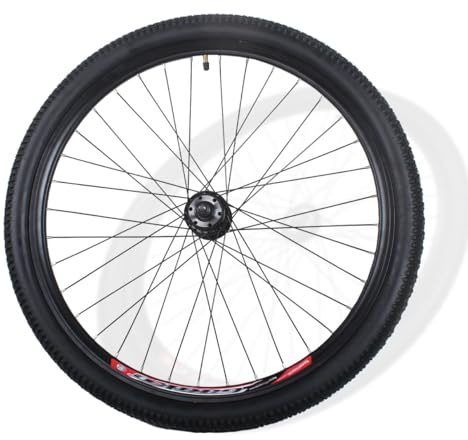 QUYCOIU Fahrräder 20 Radsatz Aluminiumlegierung Scheibenbremse 20X2.125 Fahrradräder Schraubachse 36-Loch-Nabe Vorne 100Mm/hinten 135Mm 6-9 Gang-Freilauf Zum Aufschrauben(Front+Tire)
