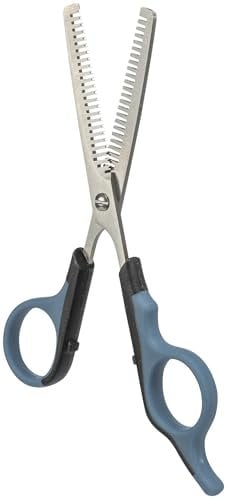 TRIXIE Effilierschere zum Ausdünnen für diverse Felltypen - Edelstahl - gummierter Kunststoffgriff - 16 cm - 2355