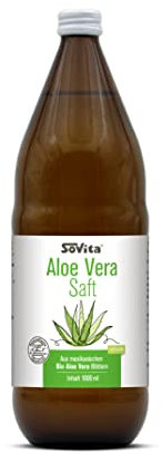 Aloe Vera BIO Saft, Pflanzensaft zum Trinken mit Vitamin C zur Unterstützung des Immunsystems, 1000 ml