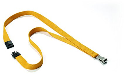 Durable Textilband Soft Colours mit Karabinerhaken, 10 Stück, ocker, 8127135