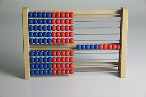 100`er Rechenrahmen blau-rot, Abakus, student`s abacus