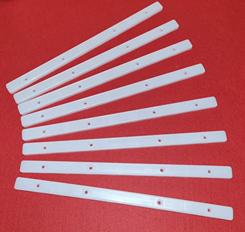 4 Pairs of White Plastic Drawer Runners for 300mm Drawers