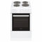 electriQ 50cm Electric Cooker with Sealed Plate Hob - White