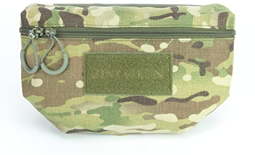 Fronttasche für Plattenträger 20 x 15 x 5 cm, 2L – Taktische Zusatztasche aus Cordura für Erste-Hilfe-Ausrüstung, Handschuhe & Zubehör – Klett-Befestigung, IRR/NIR, Made in Germany