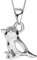 Kinder Mädchen Halskette 925 Sterling Silber Vogel Spatz Damen Kette mit Anhänger K517o 40cm