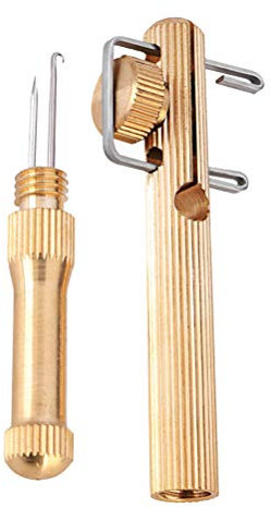 BESPORTBLE Kupfer handbetriebene tragbare Angelschnur String Knotter Angelhaken Angelwerkzeug