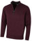 Calvin Klein Golf Mens Chunky Cotton 1/2 Zip Sweater - French Burgundy - XXL
