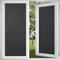Reusable Blackout Window Film Tint Room Darken Silk Privacy Static Cling Glass Vinyl Insulation Door Cover 100% Light Blocking No Glue for Day Sleep,Baby Nap Security 17.5 Inch x 6.5 Feet