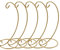Wankd Ornament-Ständer, 5 Stück Spirale Ornament Display-Stand-Rack-Halter für hängende Glaskugel Air Plant Terrarium Hexe Ball Christbaumkugel und Home Wedding Dekoration (Gold)