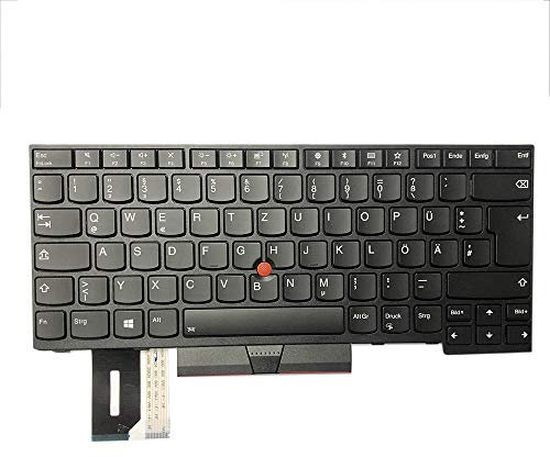 Gintai Tastatur Deutsche Keyboard Backlit für Lenovo Thinkpad L380 L390 E480 L480 T480S E485 E490 L490 T490 E495 T495 01YP292 SN20P33122 01YP372 SN20P33202 01YP452 SN20P33282 01YP532 SN20P33362