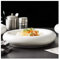 JSJJRGB Assiette de Diner Plaque de légumes épais Rondes Restaurant Clubhouse Cold Disque Cold Wobble Assiette spéciale Vaisselle Décorative Cuisine Fournitures de Cuisine (Color : S 19.5cm)