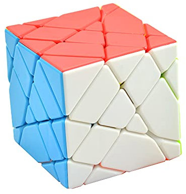 Yealvin Axis Cube, 4x4x4 Axis Magic Speed Cube 4x4 Stickerless Fisher Cube Brain Teasers Puzzle Toys for Kids