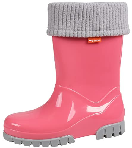 Jolies bottes de pluie roses pour enfants Demar 32/33 EU