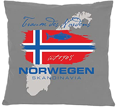 Spaß Kostet Kissen mit Spruch und Füllung Dekokissen Norwegen Traum des Nordens