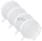 LELE LIFE Lot de 4 couvercles extensibles en silicone de même taille, plus épais, couvercles extensibles pour conservation d'aliments, 16,5cm