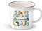 Taza de metal personalizada dinosaurios para niño con nombre, frase o mensaje, una original idea para regalar (Dino infantil a)
