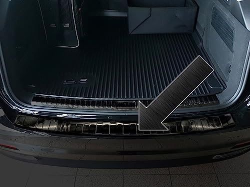 Ladekantenschutz Edelstahl schwarz Graphit kompatibel mit Audi A6 Avant Typ C8 ab Baujahr 04.2018-3245192