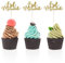 Glitter Eid Mubarak Cupcake Topper, 12PCS Ramadan Kareem Party Supplies Islamic Muslim Party Decorations Eid Ramadan Cake Decorations Supplies A7KZJJSCP