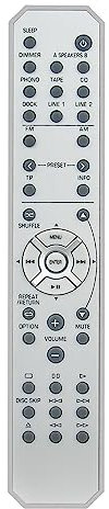 VINABTY Neu RAX23 WV50020 ErsatzFernbedienung RAX23-WV50020 Fernbedienung Ersatz für Yamaha Audio Receiver RAX23 WV50020 R-S300 RS300 RS300BL R-S300BL RAX23-WV50020 Remote Controller