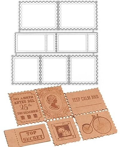 Paper Card Frames Cutting Die Frame Metal Cutting Die Cardboard Embossing Stencils for Greeting Card Scrapbook Candy Boxes Birthday Party Invitations Albums and Photo Frames