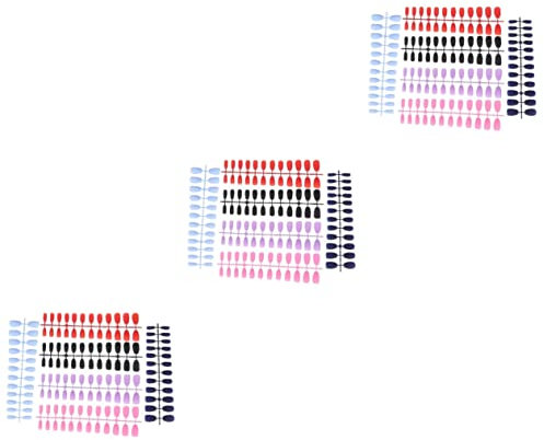 minkissy 18ensembles Faux Ongles Mat Complets Professionnels Couleurs Élégantes Pour Manucure à Domicile Et Événements Festifs