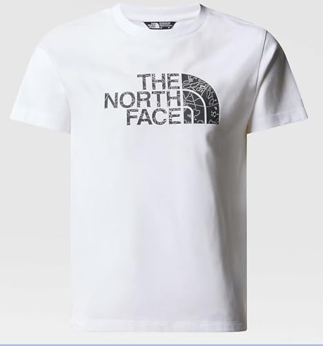 The North Face Easy T-Shirt TNF White-Asphalt Grey Bouldering Guide Print 140