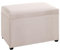 HAKU Möbel Sitztruhe Creme, MDF, Textilgewebe Cord - Maße: B 58 cm x H 42 cm x T 39 cm, Style: Modern