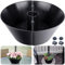 EBaokuup Jardinière Parapluie – Pots de Fleurs Demi-Cercle avec Trou pour Parapluie – Pots de Fleurs pour intérieur et extérieur, Jardin, Plantes d'intérieur (1 pièce)