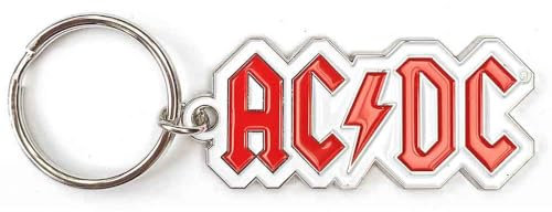 Rock Off officially licensed products AC/DC Voltage Band Logo Schlüsselring One Size