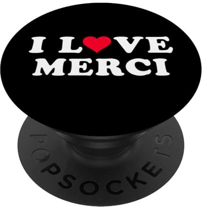 Ich liebe Merci Passende Freundin & Freund Merci Name PopSockets mit austauschbarem PopGrip