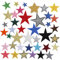 40 Pcs Star Iron On Patches Colorful Iron on Stars Mixed Sizes Sew on Patches Star Patches for Clothing DIY Jeans Jackets Backpack Hat Bag Repairing Decorations