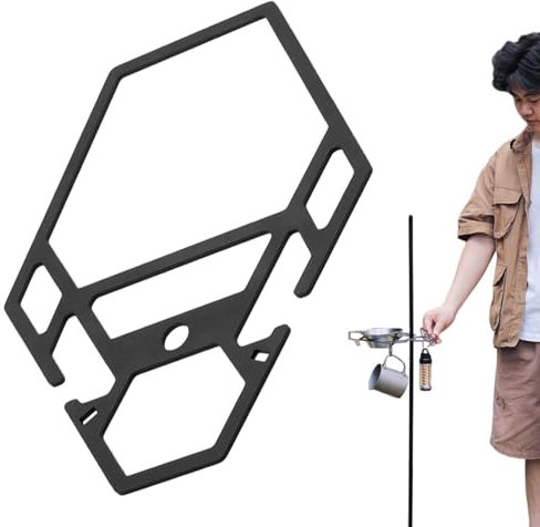 Gancio per luminoso da campeggio, portabicchieri da campeggio,Portaposate da campeggio | Vassoio per ciotola multifunzione portatile, portabicchieri per acqua, portaposate per luce da campeggio