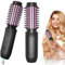 Gxpjycfob Thermal Brush Senza Fili, 3 in 1 Spazzola Rotante per Capelli Portatile con 4 Temperature, Spazzola Arricciacapelli Tecnologia Ioni, Arricciacapelli per Lisciare e Arricciare i Capelli